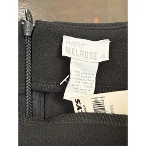 Melrose and Market Micro mini basic short XS Black Festival Gothcore dark academia Concert thumbnail 6