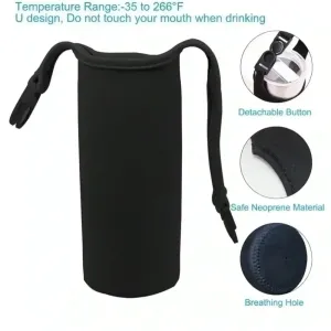 Bottle‎ Coozie for up to 30 oz Yeti, Stanley Ozark Travel Mugs Clips on Bag thumbnail 4