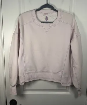 FP Movement by Free People Women's Pink Cropped Crewneck Sweatshirt thumbnail 1