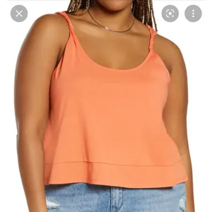 Bp. coral twist strap cropped‎ tank top size 1X NEW thumbnail 1