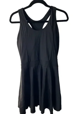 ABOCIW Women's M Black Sleeveless Athletic Dress w/ Built-in Shorts & Bra thumbnail 1