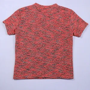 Free People Knit Top Women Size S Red Black Marled Textured Short Sleeve Boucle thumbnail 5