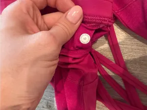 Lululemon x SoulCycle Longline Strappy Back Pink Yoga Sports Bra size 6 thumbnail 7