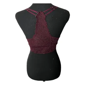Aerie Plum Purple Desert Lace Racerback Bralette Size Small 2862 thumbnail 5