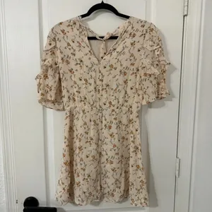Reformation Malachi Dress Mini Ruffle Mini Dress Size 6 thumbnail 6