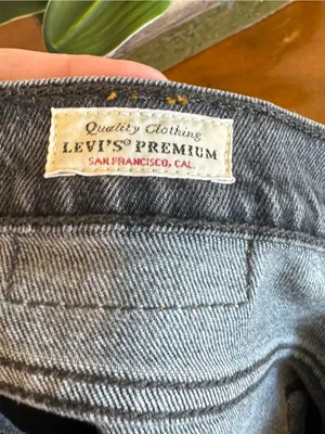 Levi’s Premium 501 Skinny Jeans Gray Black Wash W28 L28 thumbnail 7