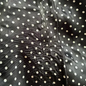 Vintage Y2K Sexy Satin Dotted Black & White Gown Baby Doll Slit Dress L thumbnail 13