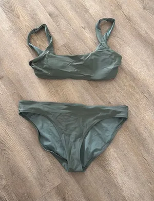Aerie Bikini Set Green Olive thumbnail 1