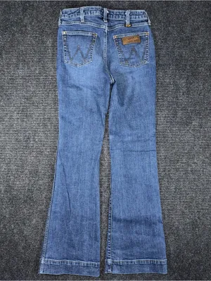 Wrangler Retro High Rise Trouser Bootcut Jeans Women’s 29x32 Stretch Denim EUC thumbnail 3