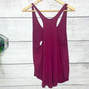 VS PINK Maroon “Better Sore Than Sorry” Workout Racerback Tank Top Size Large thumbnail 4