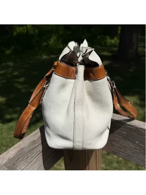 Vintage Coach Penelope F14686 Pebbled Leather Shoulder Bag Chalk Brown thumbnail 4