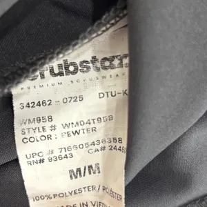 Scrubstar Premium Scrubwear V-Neck Top Pewter Gray Size Medium thumbnail 10