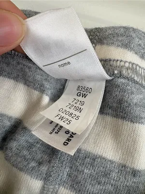 Hanna Andersson Adult Long John Pajama Pants Stripes Size Medium 83560 thumbnail 4