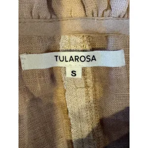 Tularosa‎ Pants Women Small Pink Paloma Linen Belted Paper Bag Wide Leg Preppy thumbnail 9