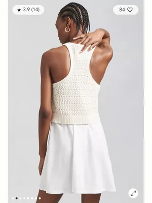 Daily Practice by Anthropologie Twofer Sweater Knit Mini Dress White Ivory XXS thumbnail 3