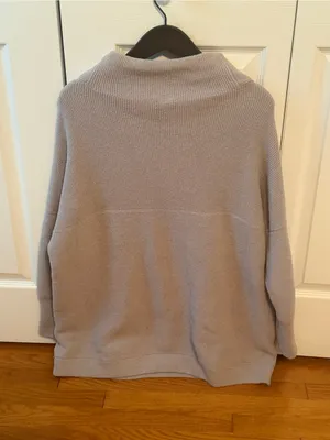 Free People Ottoman Slouchy Tunic in Grey Ice thumbnail 3