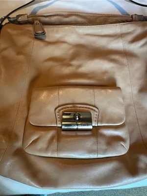 Coach Vintage Tan Brown Leather Shoulder Hobo Bag thumbnail 7