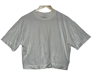 Abercrombie & Fitch Soft AF Essentials White Cotton Short Sleeve Crop Top Size S thumbnail 3