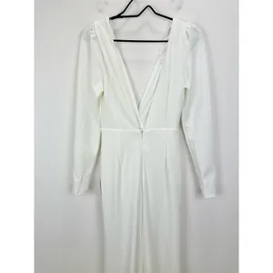 Lulus Stunning Romance White Long Sleeve Mermaid Maxi Dress Wedding XS NWT thumbnail 8