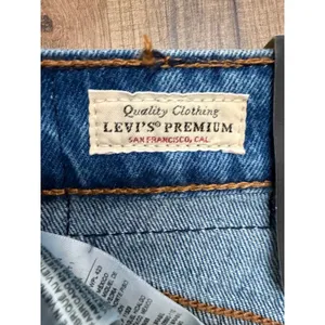 Levi's Ribcage Straight Jeans Women's 24x32 Super High Rise NWT Blue thumbnail 5