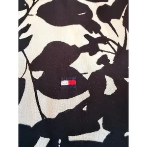 Tommy Hilfiger Floral Viscose Button Down Shirt Black White Size M thumbnail 8