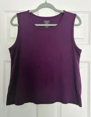 LL Bean cotton tank size LP thumbnail 1
