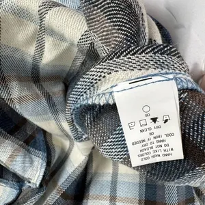 MELLODAY Blue Plaid Shacket XL Oversized Flannel Jacket‎ Lightweight Coat thumbnail 6