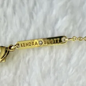 Kendra Scott x Love Shack Fancy Elisa Pink Bloom Floral Bow Necklace thumbnail 9