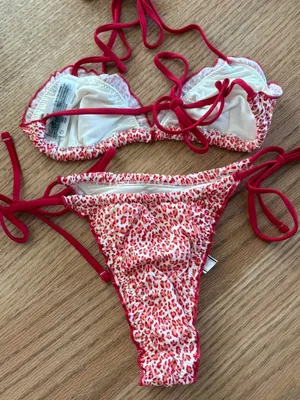 Frankie’s bikinis set red leopard thumbnail 2
