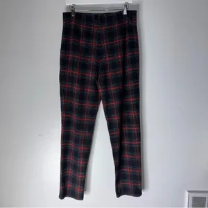 Pendleton Wool Plaid‎ Straight Leg Pants Size 12 Made In The USA thumbnail 2