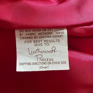 Vakko Vintage Hot Pink Red Leather Pencil Skirt Size 8 High Waist Midi Minimal thumbnail 7