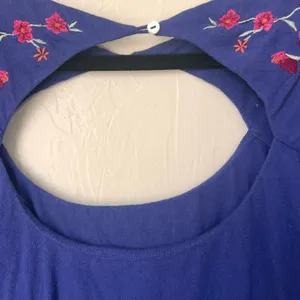 Free People Lita embroidered cutout long sleeve top size m thumbnail 9