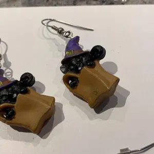Lot Of 3 Costume Earrings Pierced Halloween Dangle Trick Or Treat / Pumpkin thumbnail 5