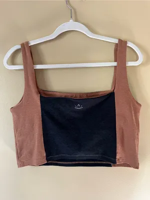 Beyond Yoga Brown Logo Seamless Top thumbnail 5