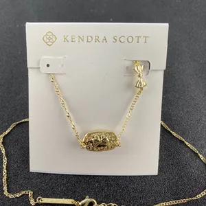 Kendra Scott x LoveShackFancy Elisa Purple Bow Necklace thumbnail 4