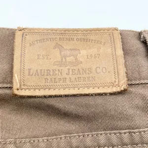 LAUREN Ralph Lauren Womens 10 Capri‎ Pants Medium Brown 100% Cotton Chino thumbnail 11