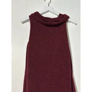 Charming Charlie Sleeveless Cowl Neck Metallic Sparkle Mini Party Lined Dress thumbnail 4