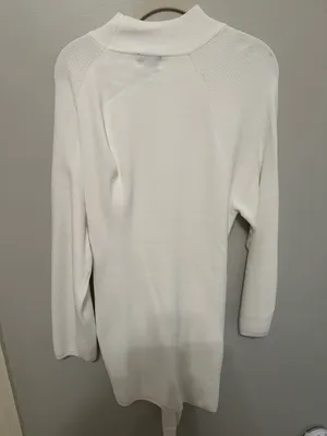 White Sweater Dress Size M thumbnail 3