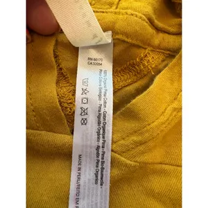 FP Movement‎ Mustard Yellow Organic Pima Cotton Ruched Sleeve Hoodie XS thumbnail 5
