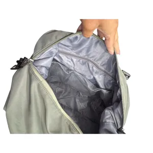 Weekender Travel Bag Duffel Carry On Luggage Trolley Sleeve Wet Dry Gray Green thumbnail 10