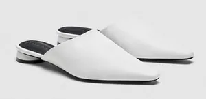 Zara *NWT* Elegant White Mules for Women thumbnail 1