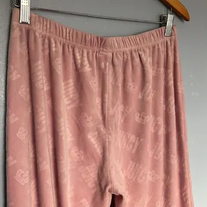 Juicy by Juicy Couture Pink Velour Embellished Logo Pull On Pajama Sweatpants thumbnail 5