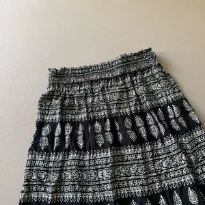 Nicole Miller boho Tribal Printed Tiered Maxi Skirt thumbnail 3