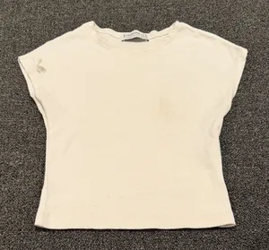 Stradivarius Cream Short Sleeve Tee thumbnail 1