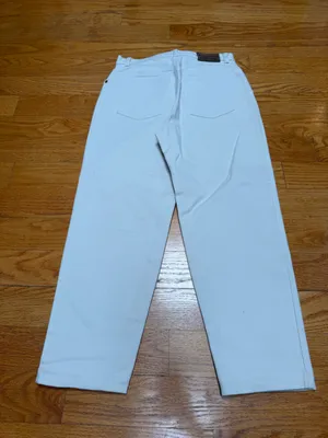 🙂Ralph Lauren Cream Straight-Leg Jeans thumbnail 3