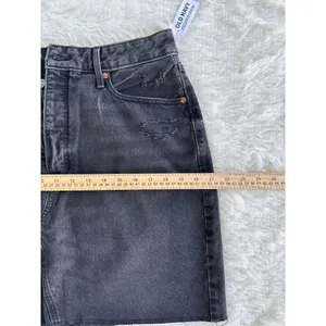 Old Navy Women's Size-12‎ Pencil Skirt High Rise Smooth Pockets Black Denim thumbnail 6