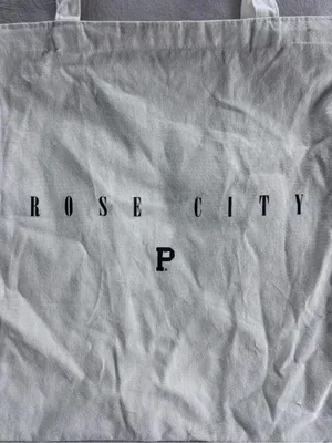 Portland Gear🌹Rose City White Canvas Zippered Tote Bag thumbnail 2