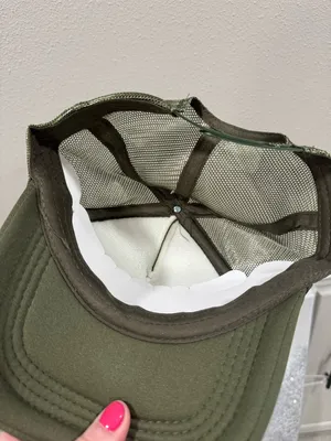 Olive Trucker Cap with Pink "Long Live Cowgirls" Embroidery thumbnail 3