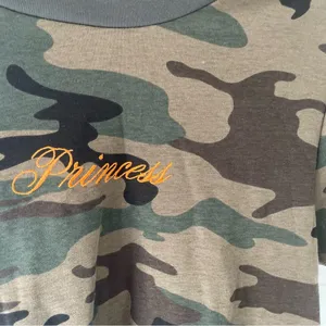 Zoe Liv Camo Print Embroidered‎ Short Sleeve Tee thumbnail 2