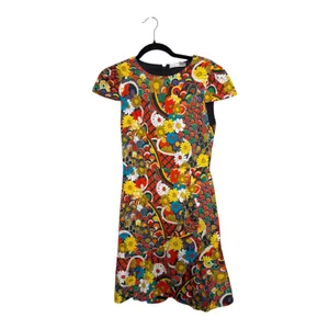 Alice + Olivia Kirby Ruffle Floral Mini Dress Size 2 thumbnail 3